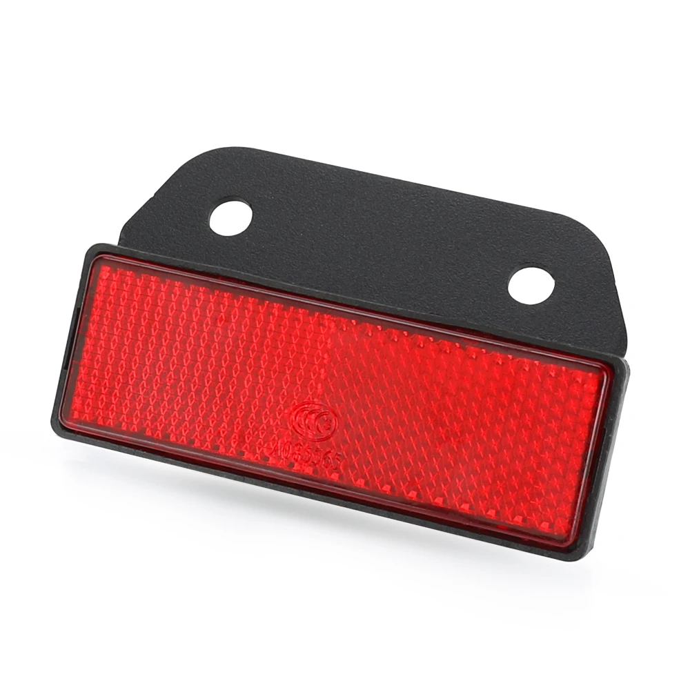 دراجة نارية لأبريليا ETV1000 ETV 1000 العالمي الأحمر مستطيل الترباس على لوحة أرقام مستطيل عاكس سكوتر دراجة دراجة #3