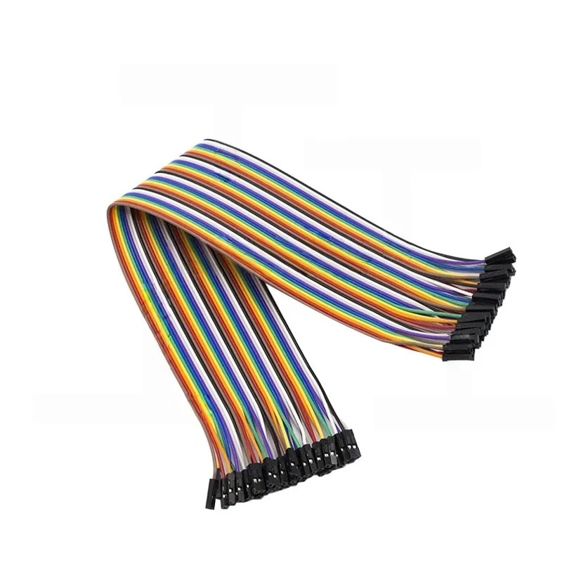 1pcs for DuPont wire female to male to female to male 40Pin color ribbon cable connection wire 10 20 30CM 2.54mm