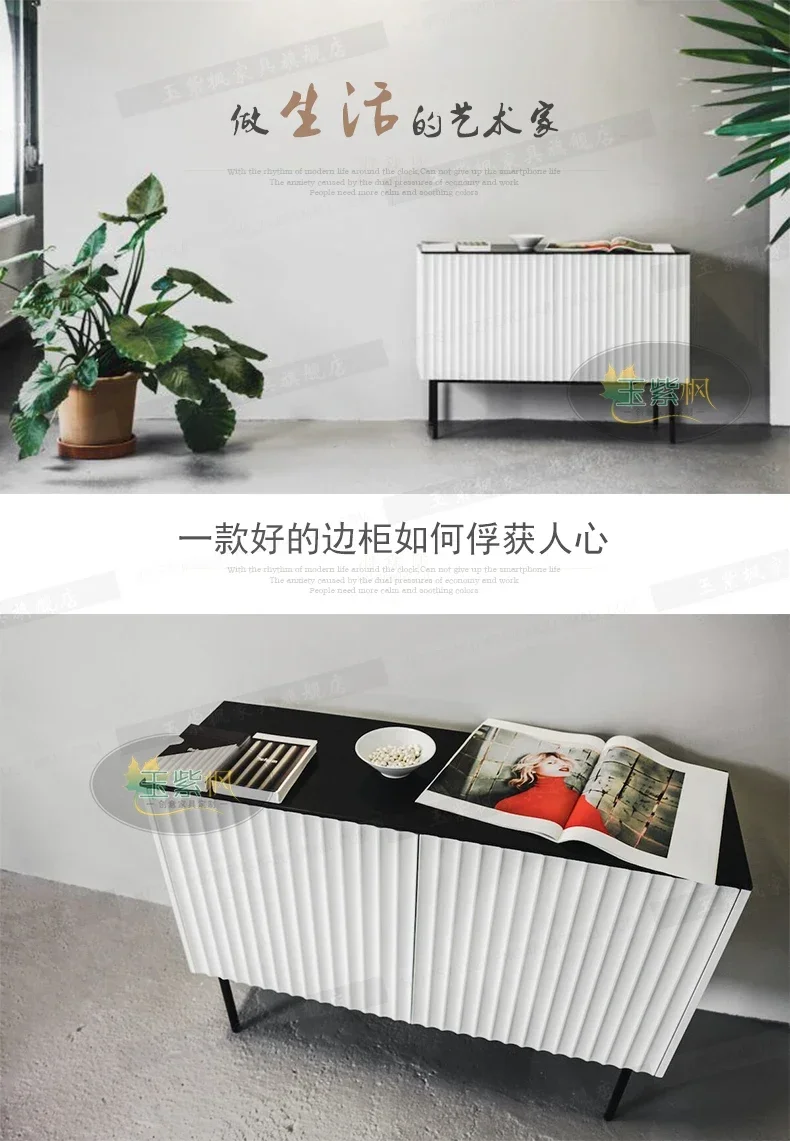 Creative Simple Modern Tea Cabinet Cupboard Living Room Design Side Cabinet