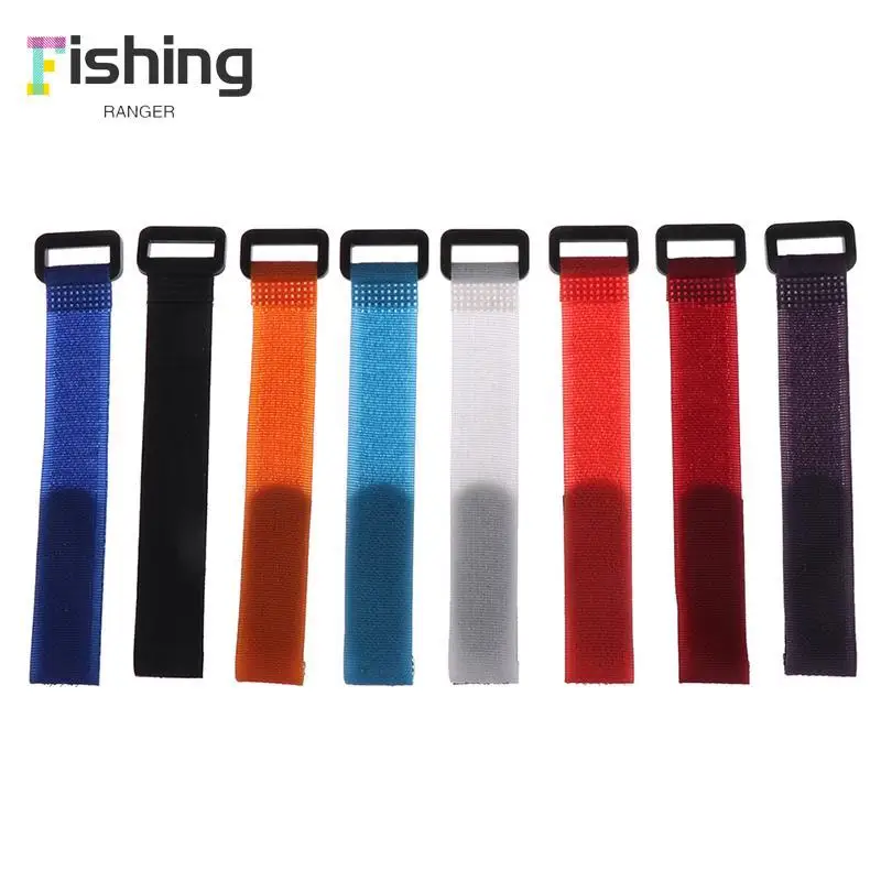 

10x Reusable Fishing Rod Tie Holder Strap Fastener Ties Fishing Tools Supply