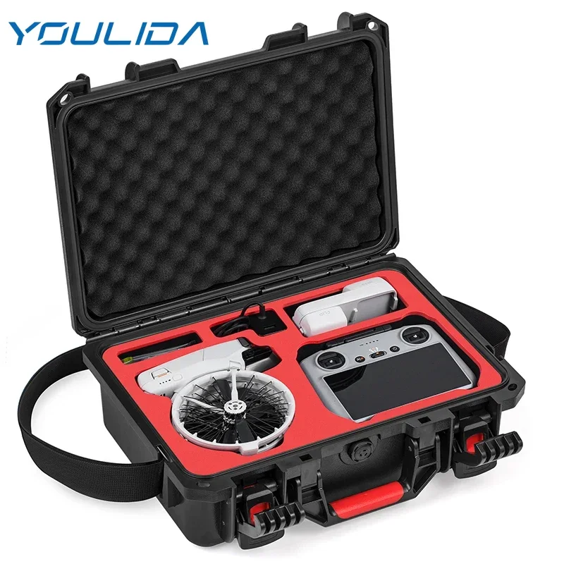 For DJI Flip Fly More Combo Accessories Storage Case Waterproof Hard Box Portable Travel Suitcase For RC 2/RC-N3 Remote Control