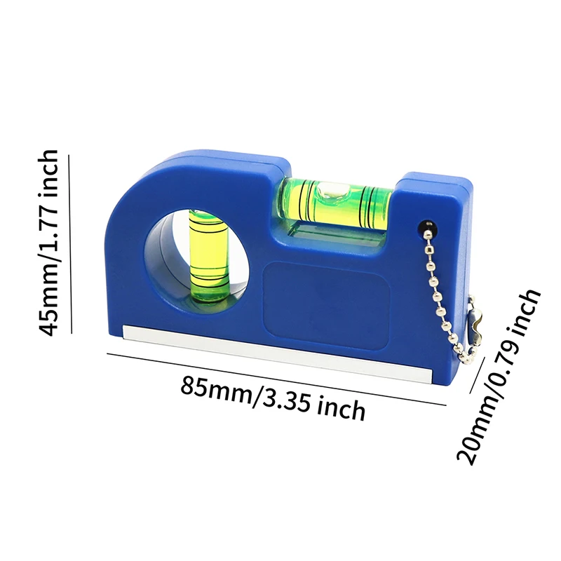 Pocket Spirit Level Bubble 2 Bubble Spirit Leveler With Magnet Base Horizontal Ruler Portable Level Ruler Magnetic ABS Shell