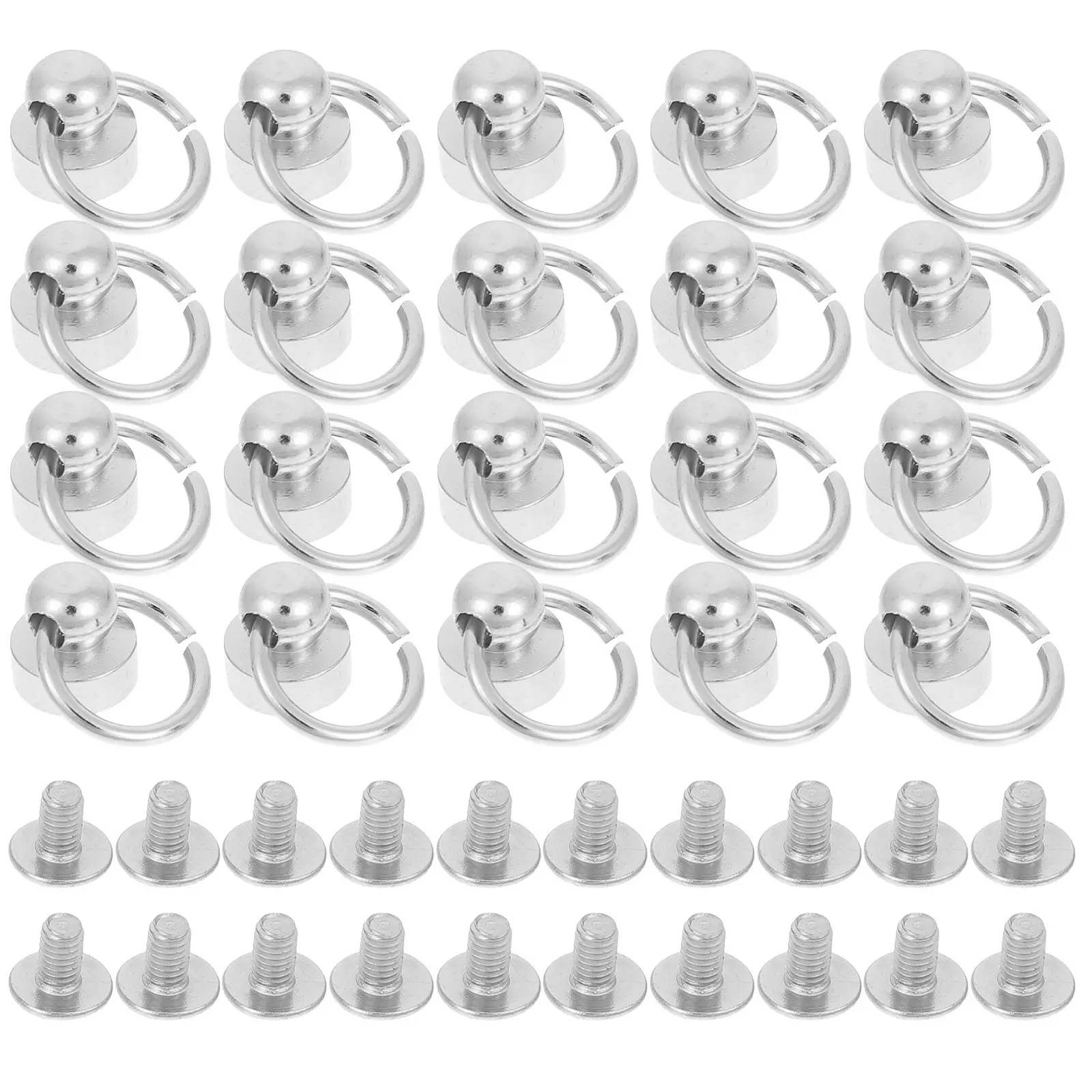 20Sets DIY Purse Bag Buttons Phone Case Rivets Fasteners Leathercraft Materials Sturdy Wear-Resistant Studs for Craft Shoes view 2