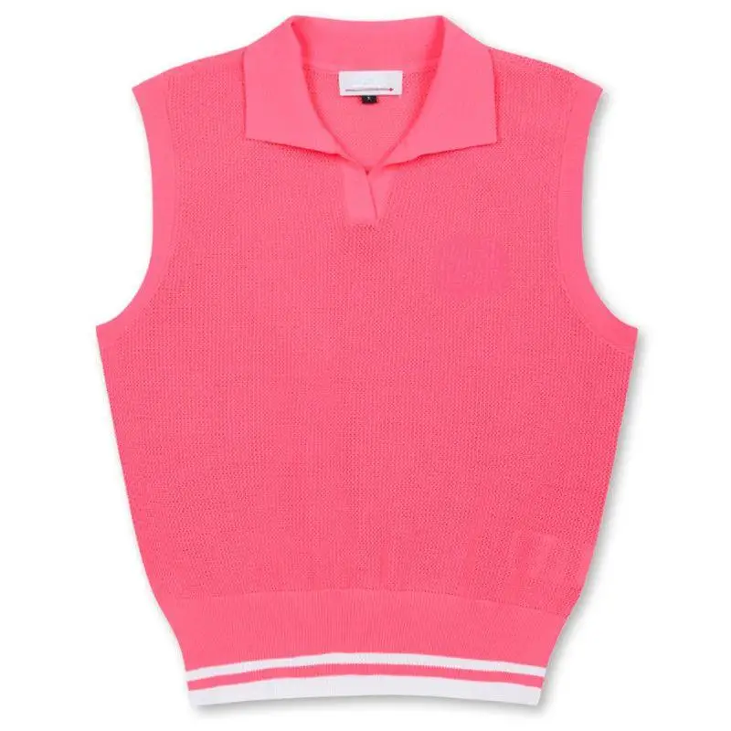 Womens Cool Breathable Knit Golf Vest 2026 Summer Sleeveless Tank Top Casual Sports Golf Waistcoat