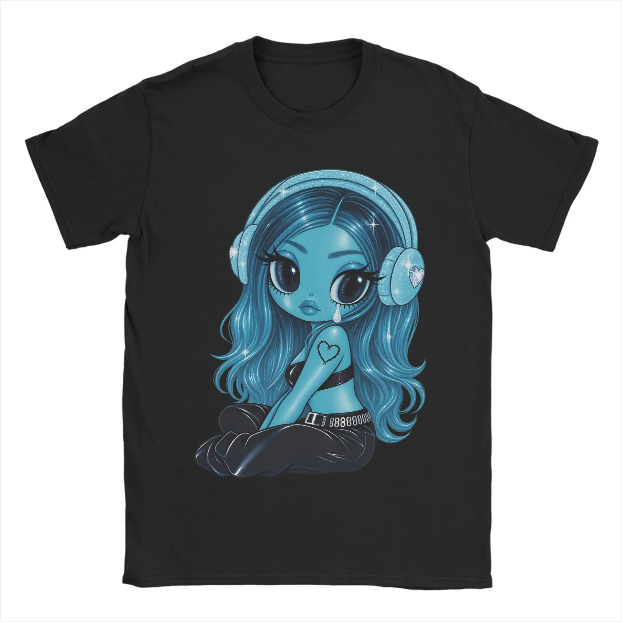Harajuku Karol G I Don't Regret Feeling So Much Tshirt Men's Crewneck Short Sleeve Tops  Cotton Summer Tops