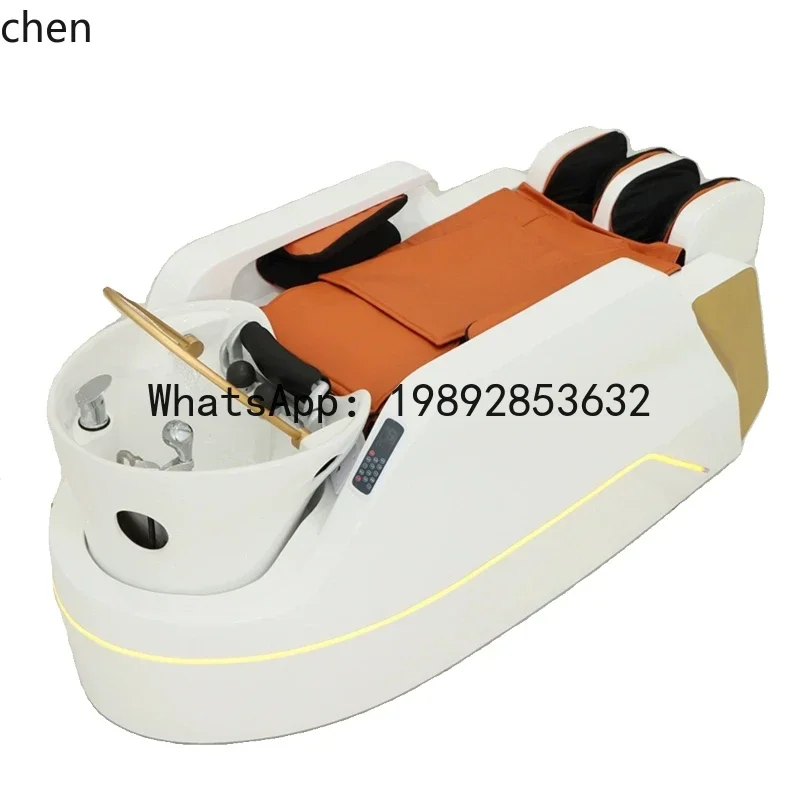 B1 스마트 샴푸 베드 미용실 전용 전동 이발소 세라믹 세면대 물 순환 증기 가정용 장식