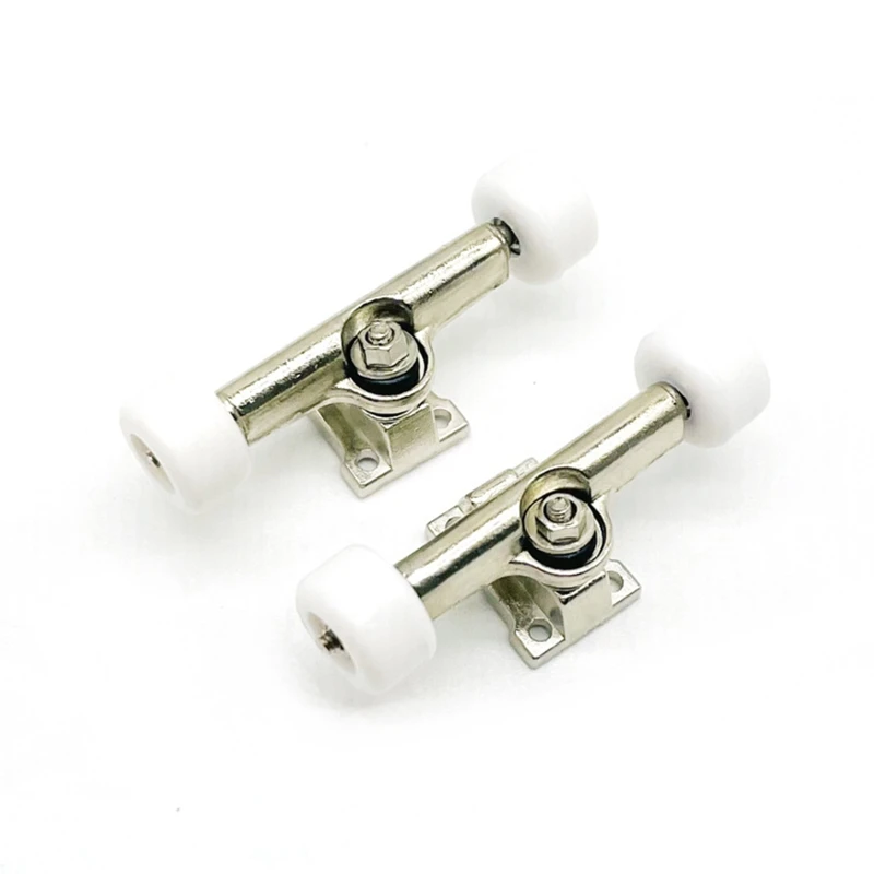 Q0KB 2Pieces/Set Finger Skateboard Accessory  Bracket Alloy Parts for Mini Finger Toy Model Roller Skate Scooter