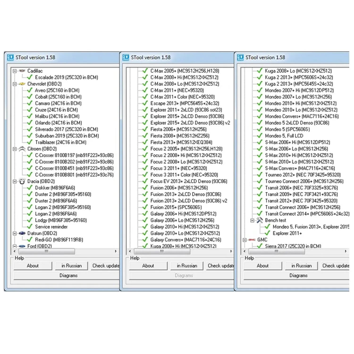 MTool V1.58 Full Set Supports Few Cars to 2021 Mileage Correction Software Dongle +Denso Adapter + Denso Pin Wires Cable +Els27