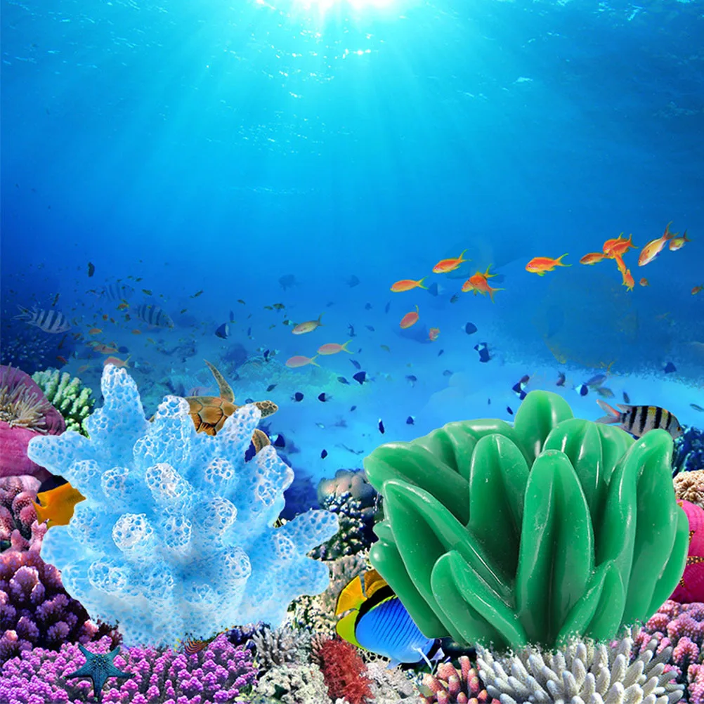 

1Set Resin Coral Aquarium Decoration Simulated Coral Ornament Fish Tank Shelter Underwater Landscaping Decor Aquarium Decoration