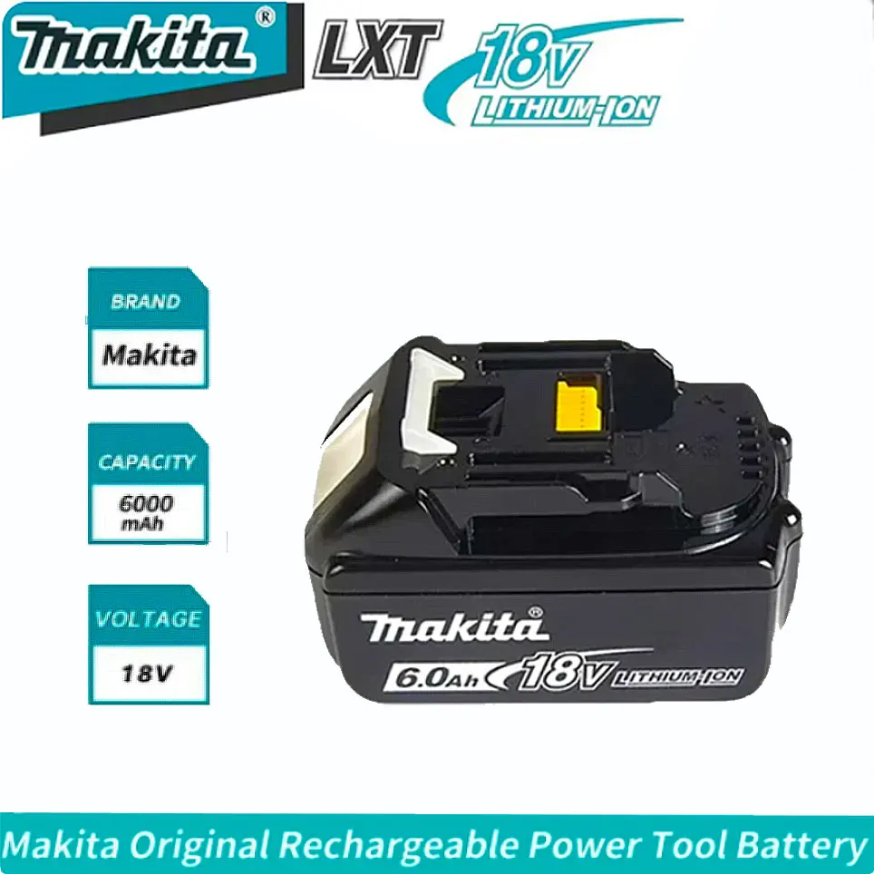 

Original 100% Makita 6Ah/5Ah/3Ah Makita 18V Battery BL1830B BL1850B BL1850 BL1840 BL1860 BL1815 Replacement Lithium Battery