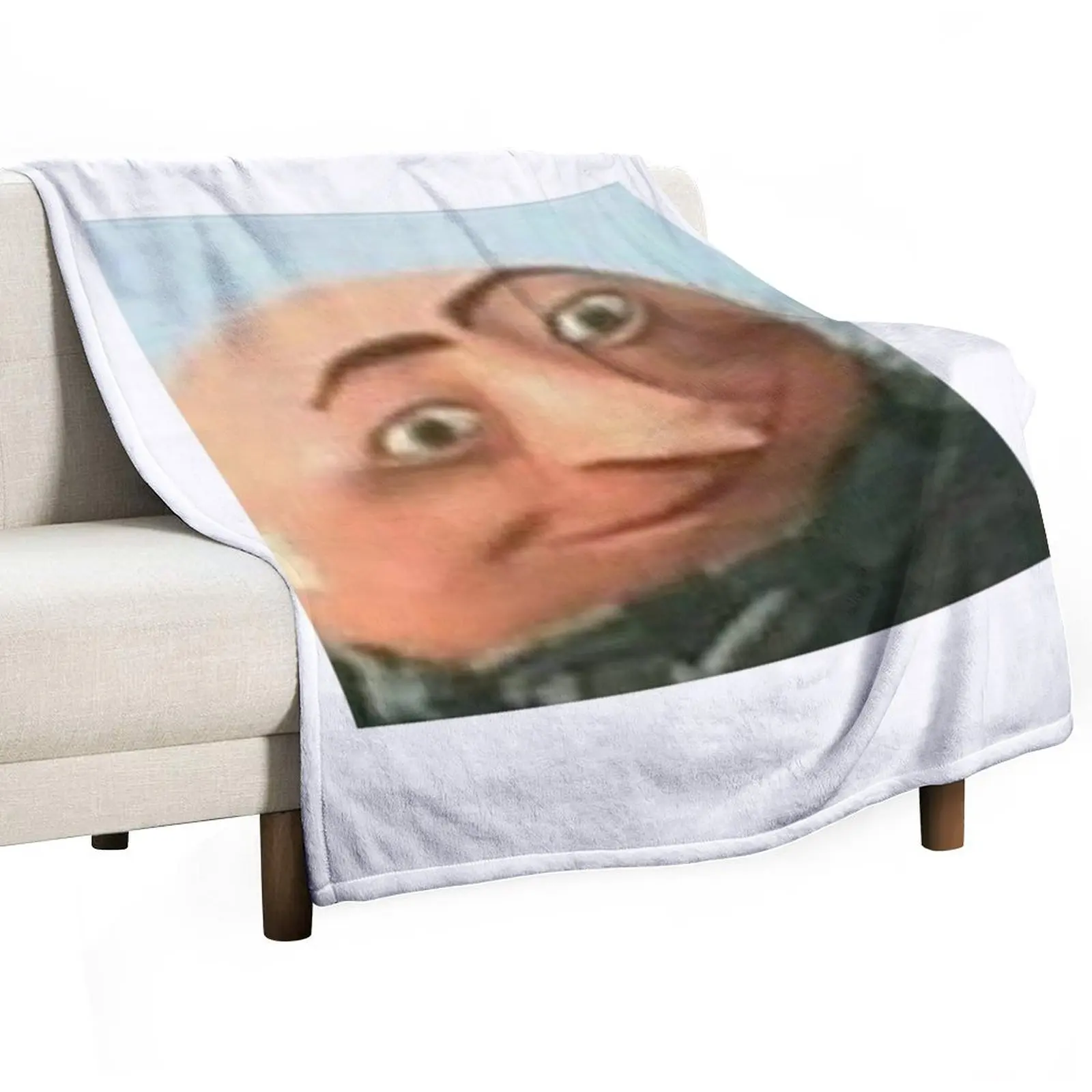 

Gru Meme Face Throw Blanket Soft Plaid Shaggy Cute Summer Beddings Blankets