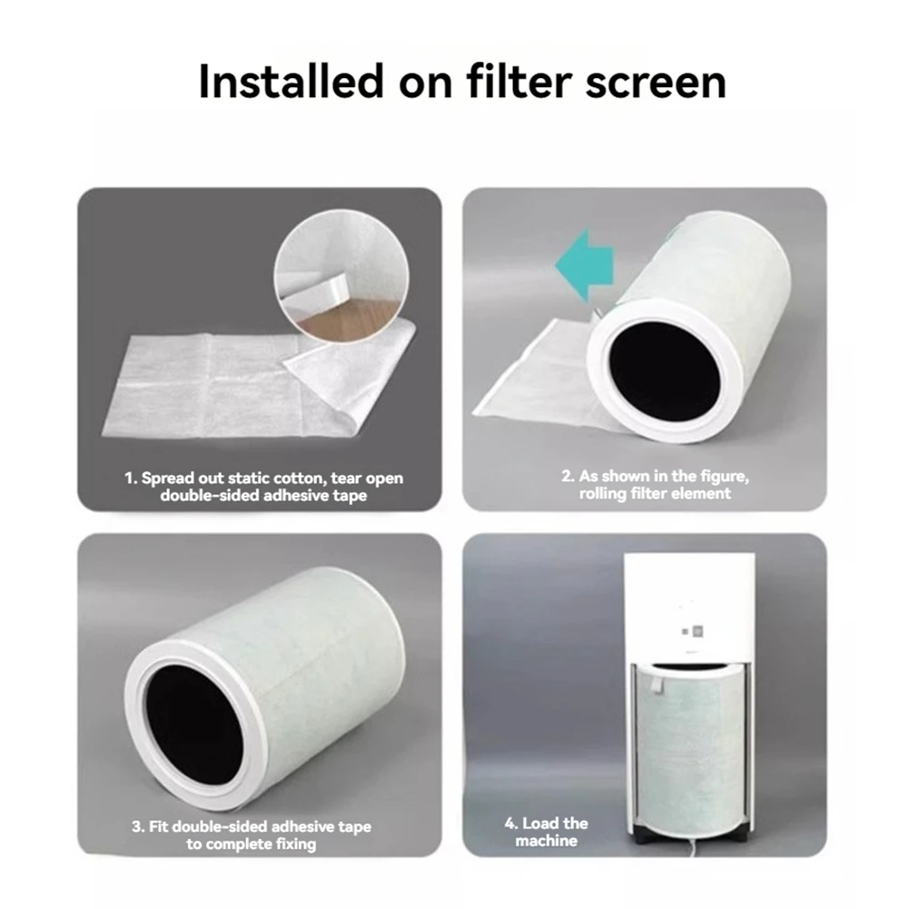 

A94E-бычный фильтр из хлопка для очистителей воздуха/кондиционеров/вентиляционных отверстий/фильтр для окон, защита от пыли, эффективная фильтрация PM2,5, 50 шт.