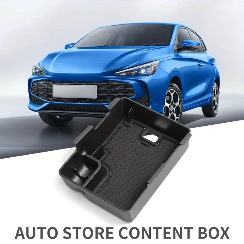 Premium ABS Custom Center Console Tray For MG MG3 2023-2025 Durable Anti-Slip Armrest Storage Box Car Styling Accessories