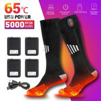 Heat Battery Electric Ski Heated Socks Winter Warm Outdoor Sports Rechargeable Thermal Socks Foot Men Women Cycling Sport