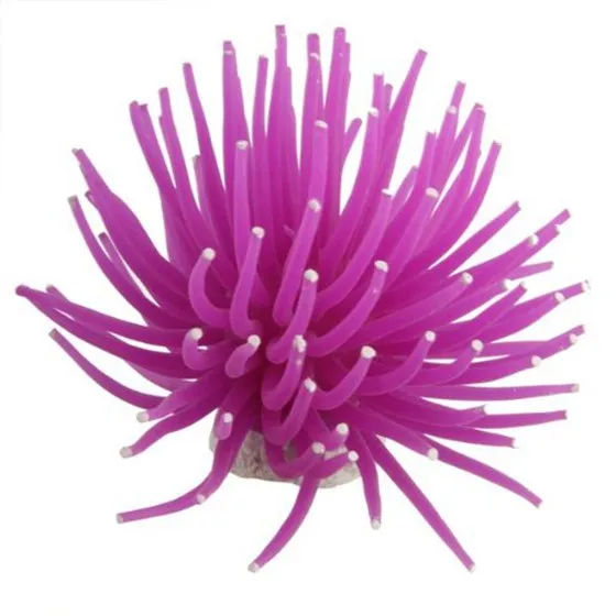 Aquarium Fish Tank Sea Artificial Fake Coral Ornament Decoration Purple