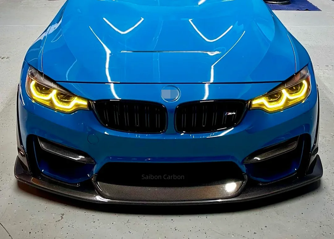 New! M3 F80 Front Lip Laptor style Carbon Fiber Front Bumper Splitter Lip Spoiler For BMW F80 F82 F83 M3 M4 2015-21