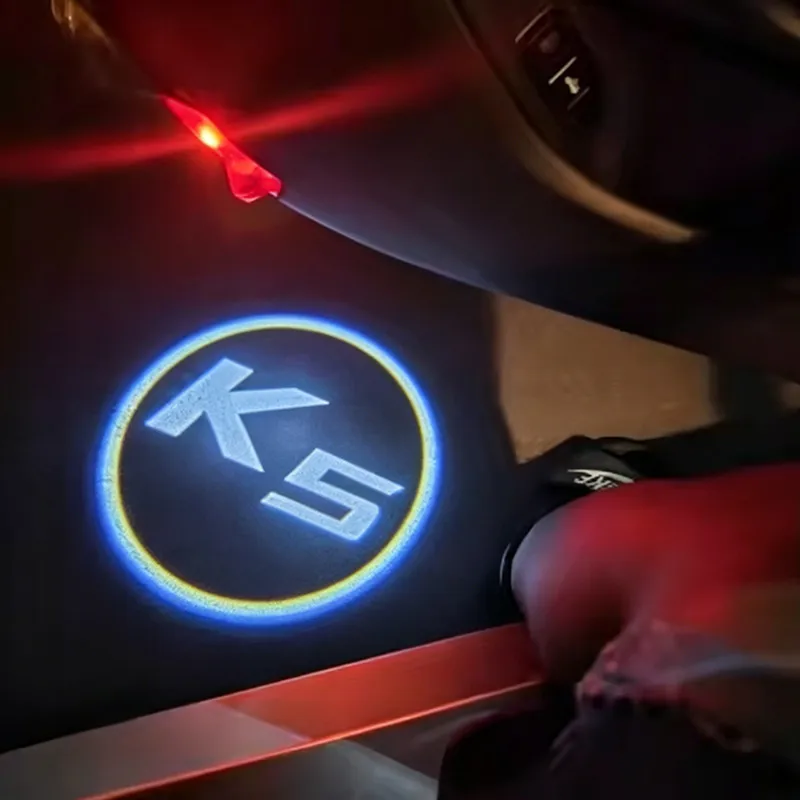 Car Styling K5 Shadow Light LED Courtesy Door Light For KIA K5 OPTIMA CERATO Sorento KIA Logo Projectors Lamp KIA Welcome Light