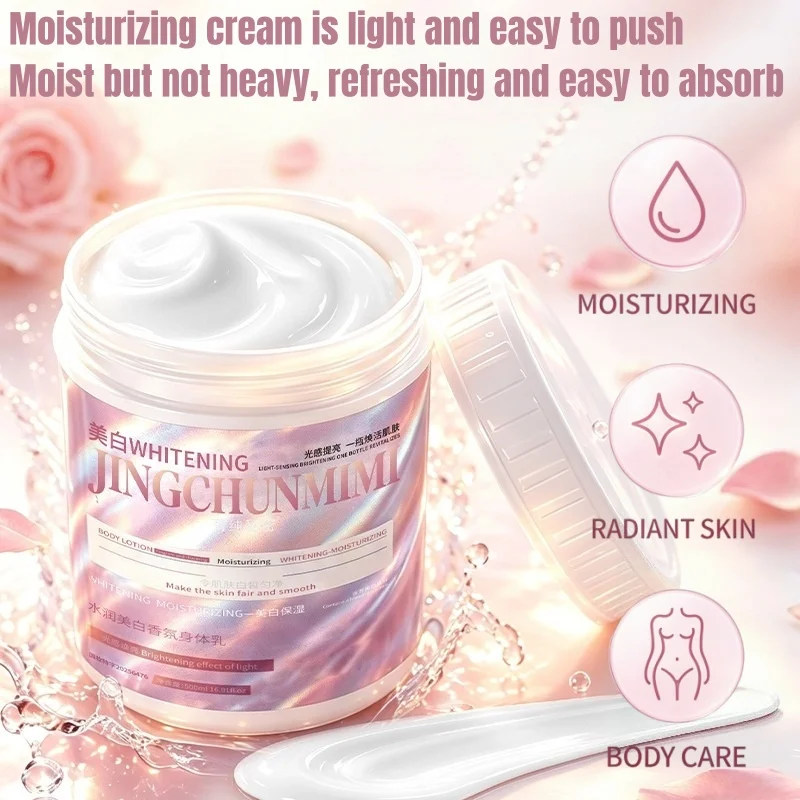 500ml Gentle Nourishing Body Mask Deep Hydration Long Lasting Body Care Cream Moisturizing Elastic Smooth Refreshing Non Greasy