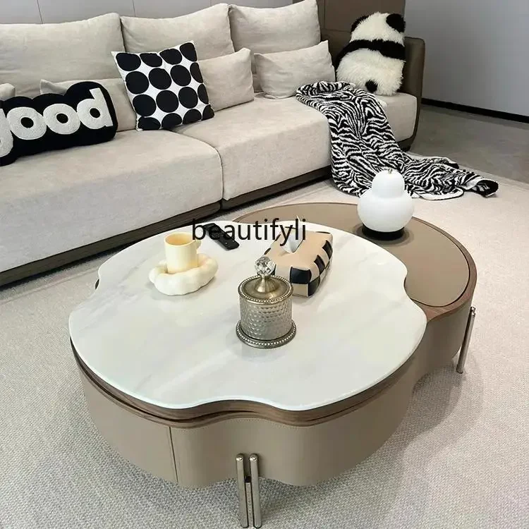 

yh Coffee table living room high-end lifting coffee table small apartment home creativity