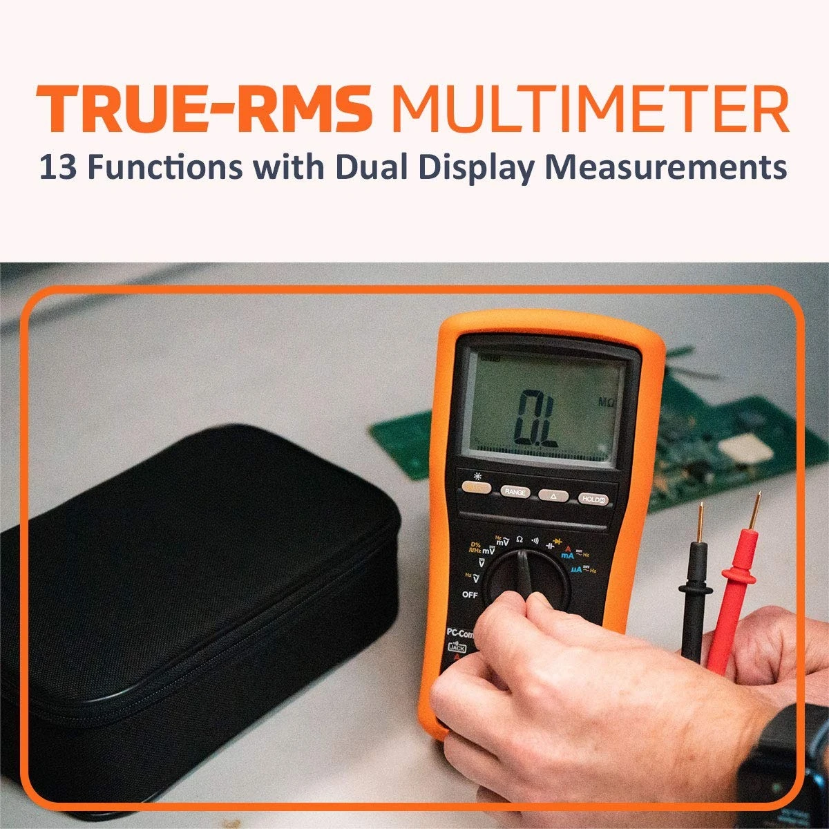 

MM810 Multimeter, Universal Digital True RMS Multi Meter, AC/DC Voltage, Current, Resistance, Frequency, Capacitance MultiMeters