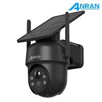 ANRAN 5MP WiFi Solar Battery Camera Siren Alarm Outdoor Wireless Two Way Audio Humanoid Detection Surveillance Security Camera