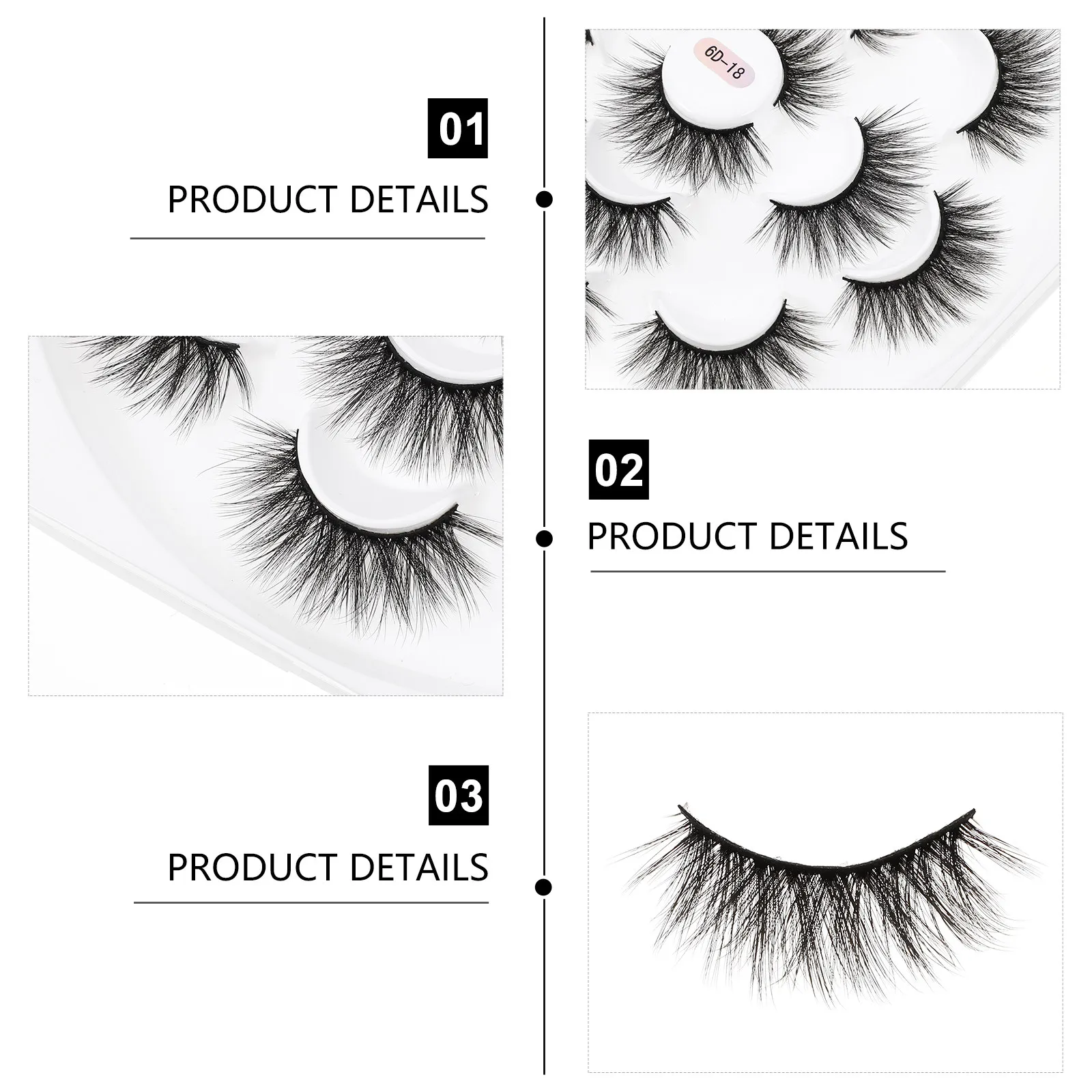 1 Box Simulated Eyelashes Natural Appearance Easy Operate Beauty Makeup Accessory Woman False Lash Dense Lashes