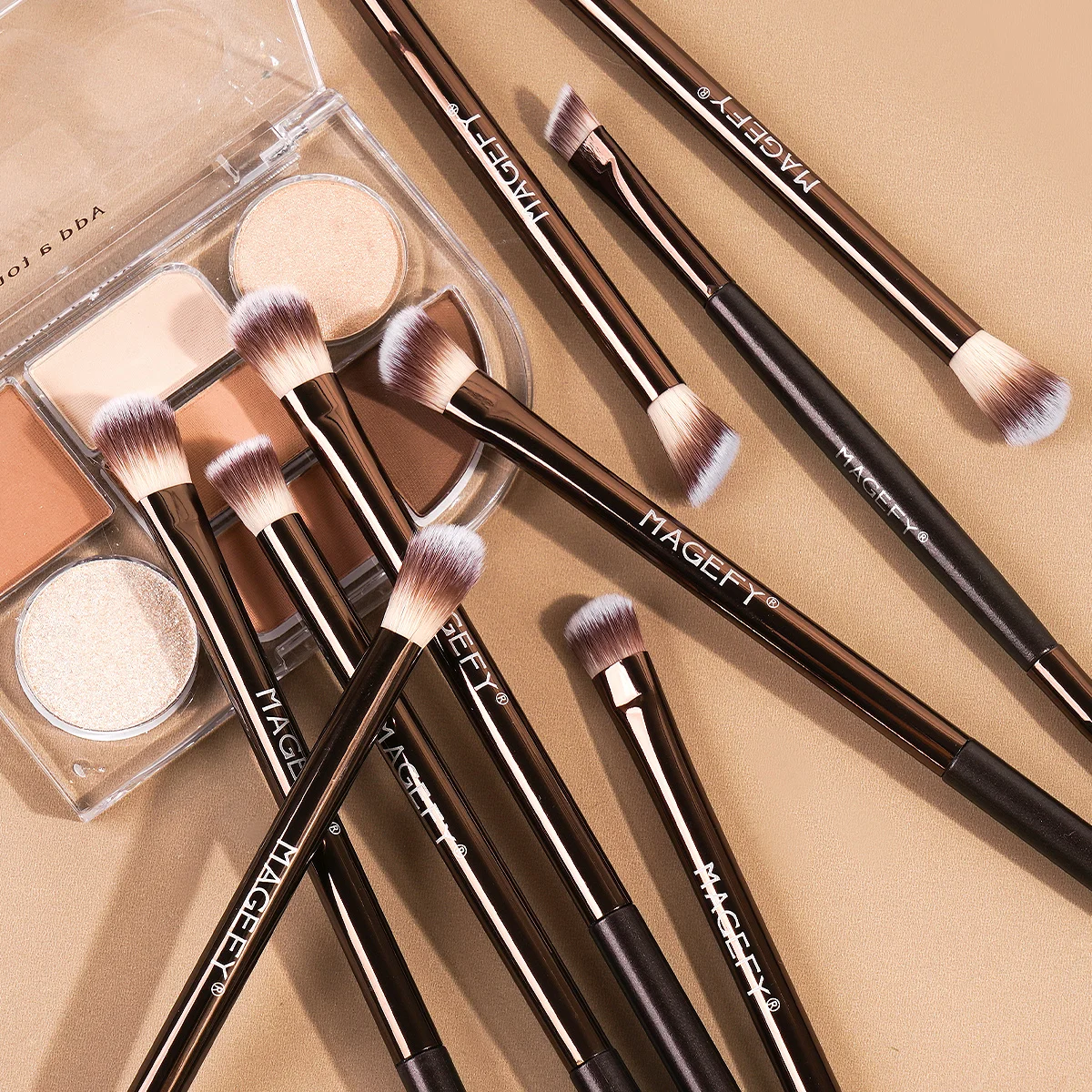 MAANGE アイメイクブラシ 13 個アイシャドウメイクブラシセットソフト人工毛アイシャドウ眉毛アイライナーブレンド用