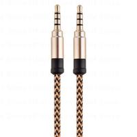 1.5m 3M 3.5mm Audio male to male AUX Jack Speaker Connector Cable extension wire stereo 4 pole MP3 Car Wire Headphone Cord B4