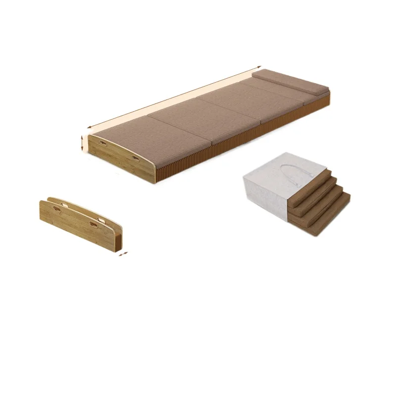 

Folding bed, office nap single bed, escort bed portable home, retractable paper bed, simple small apartment sofa bed