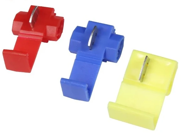 10-50pcs Wire Cable Connectors Scotch Lock Electric Quick Splice Terminals Crimp Non Destructive Without Breaking Line AWG 22-18