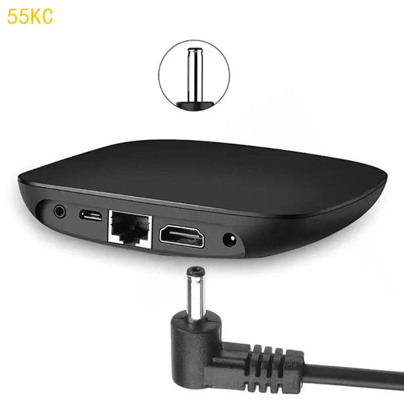 

55KC 90 PC USB Male to for DC 3.5mm x 1.35mm Bend Connector Power Cable Cord