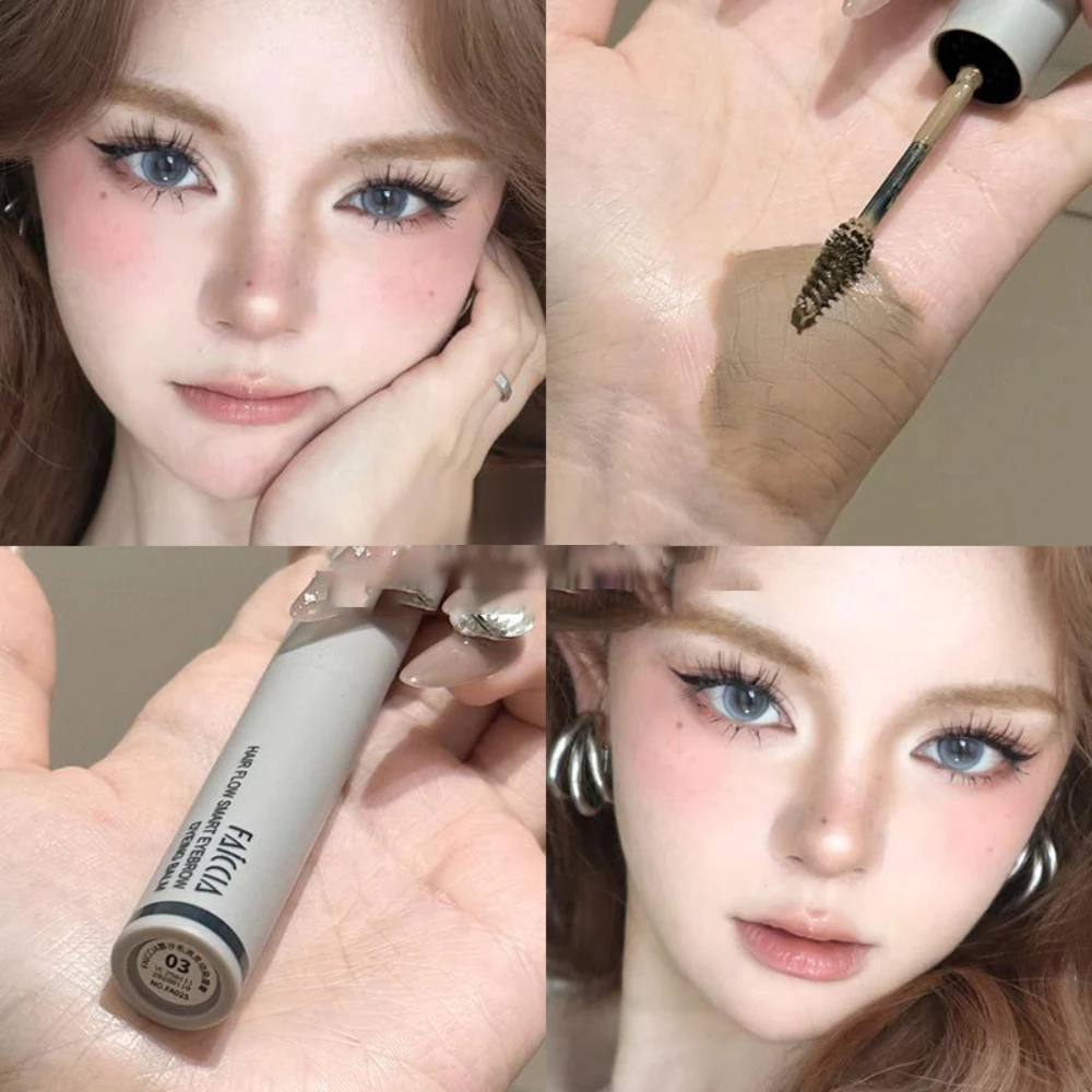 Gel de tinte para cejas Natural, resistente al agua, a prueba de sudor, no mancha, no se decolora, pelos individuales definitivos, Gel para cejas salvajes, Cosméticos de belleza