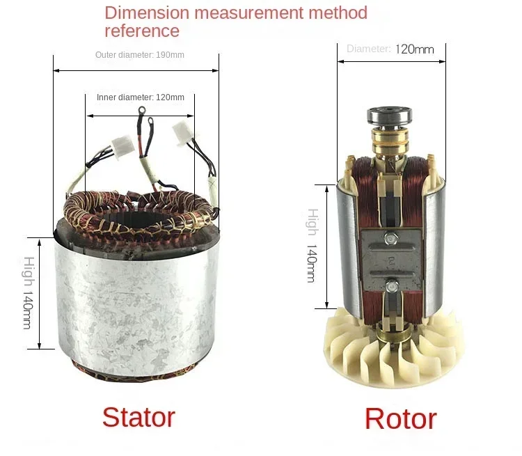 Gasoline Engine Generator Accessories 168f 170f 2kw 2.5kw 3kW Generator All Copper Stator Rotor