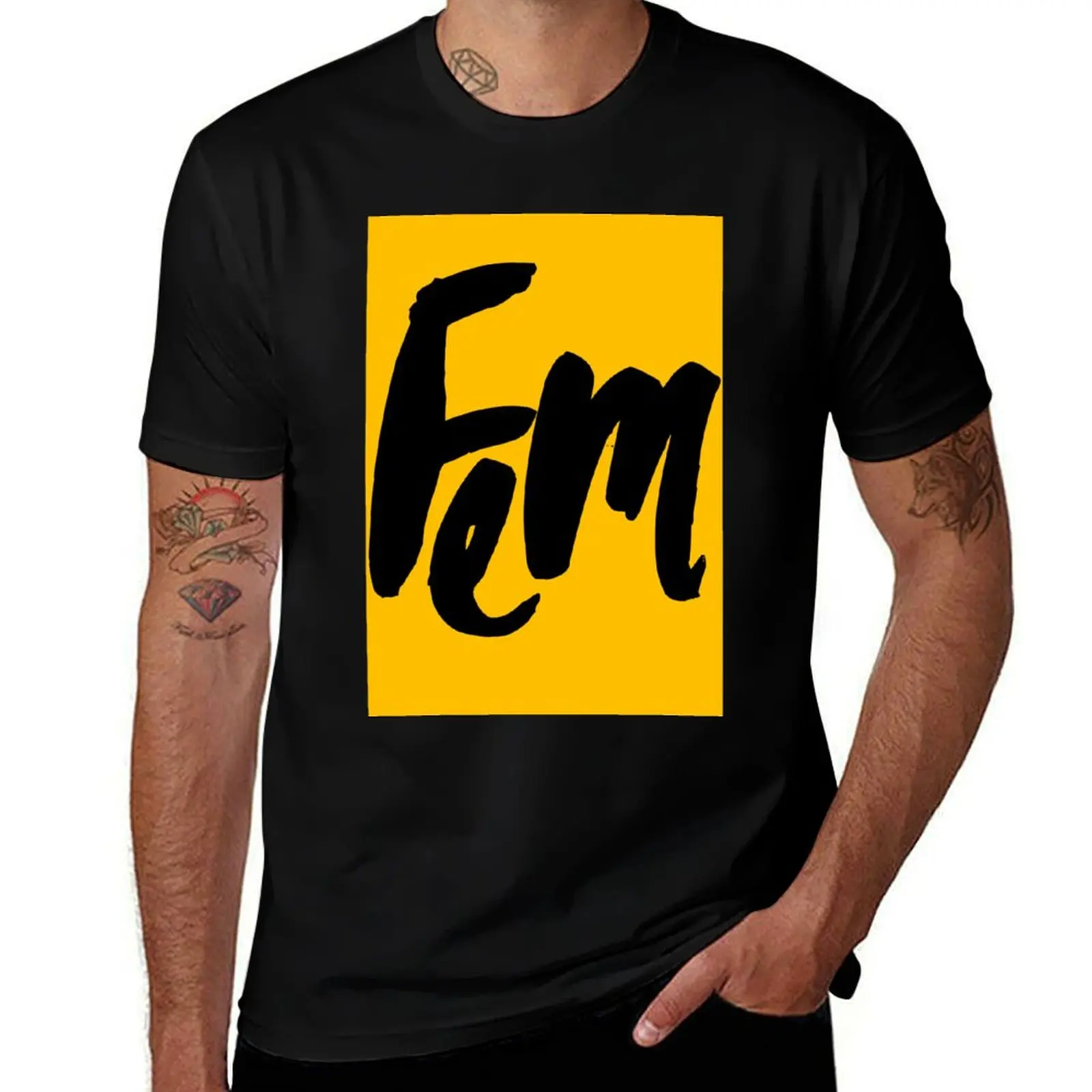 Fem T-Shirt man t shirts cotton t shirts for man pack cotton black cotton t-shirt plain for man package T-shirt
