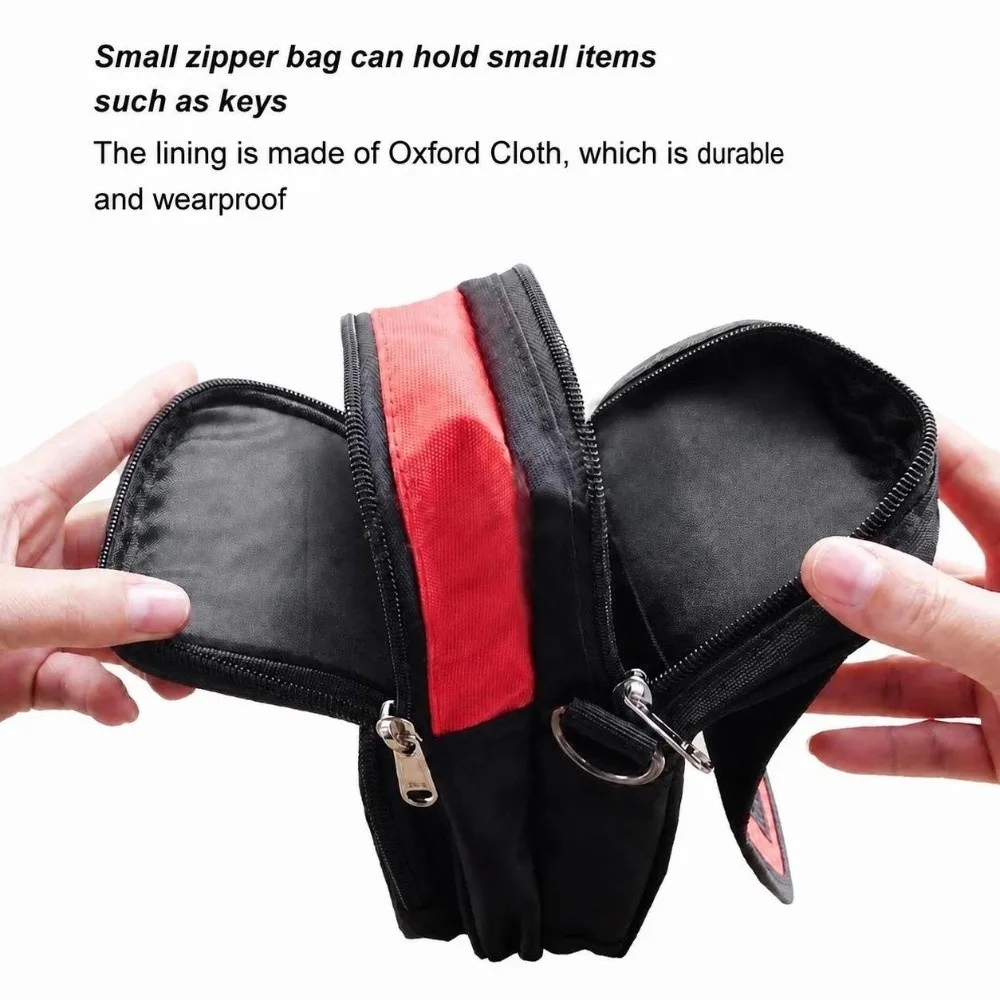 Oxford Fabric Waist Tool Bag Waterproof Multi-Pocket Crossbody Sling Bag Zipper Handle Utility Organizer Case Electricians