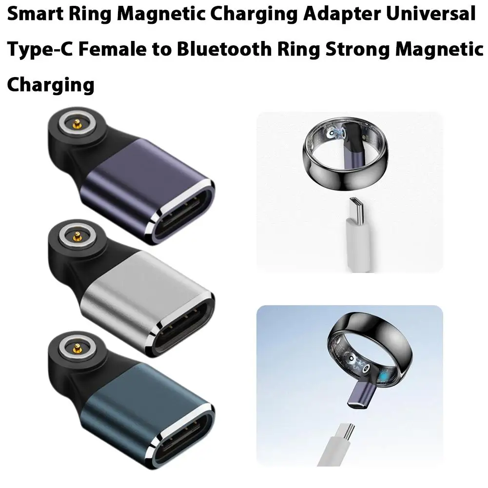 Adapter Type-C do inteligentnego ładowania z okrągłym złączem, kompatybilny z inteligentną magnetyczną głowicą ładującą, nowość 2025