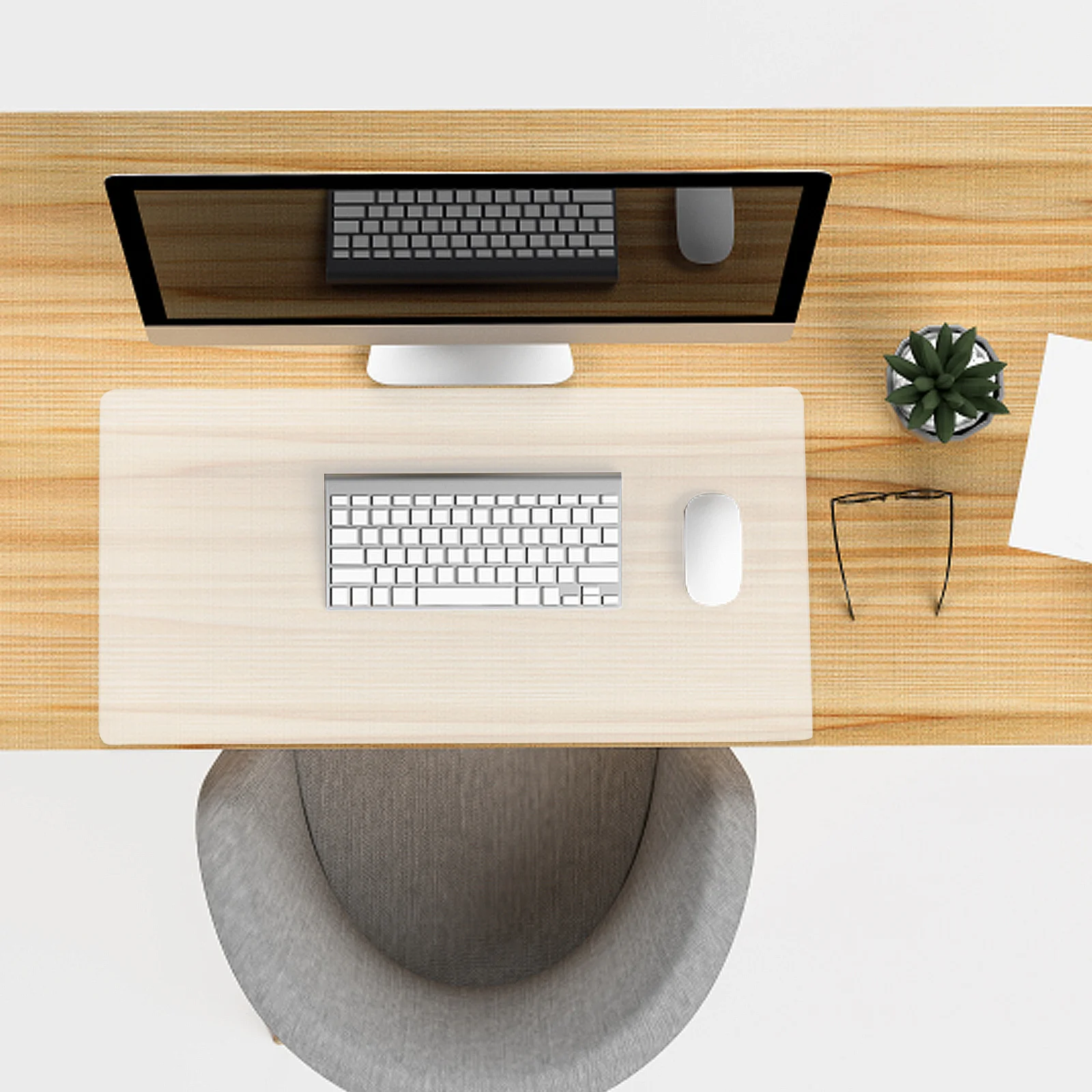 واضح حامي شفاف المضادة للانزلاق حصيرة غطاء الطاولة لمكتب المنزل دراسة دفتر الكتابة الكمبيوتر حصيرة مكتبية لوحة المفاتيح