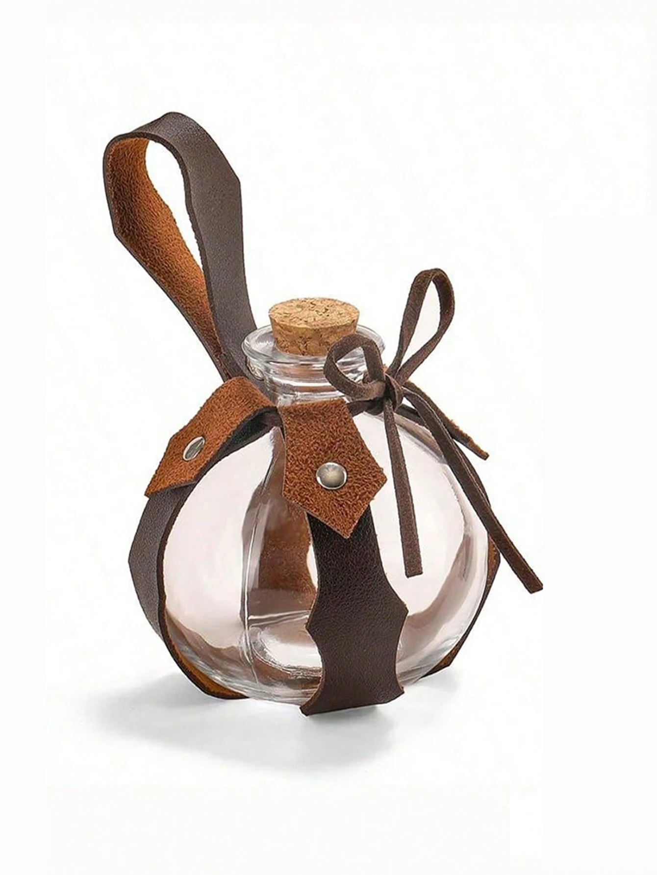 Medieval Witch Dark Magic Potion Water Bottle Renaissance Pharmacist PU Leather Holders Bottles Halloween Cosplay Costume Props