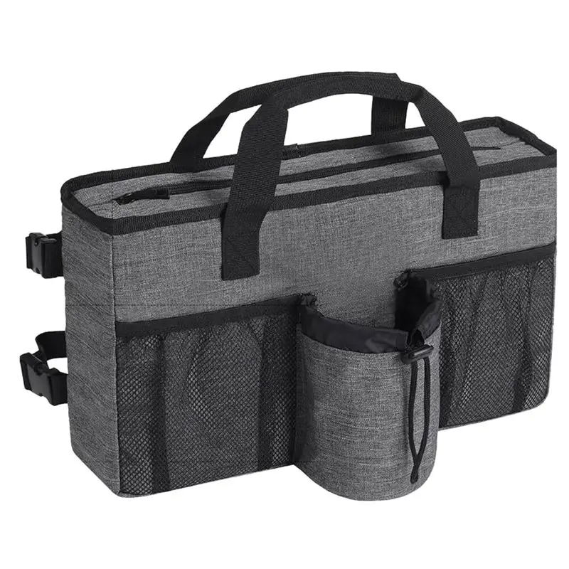 

Foldable Walker Accessories With Cup Holder & Organizer Pouch
