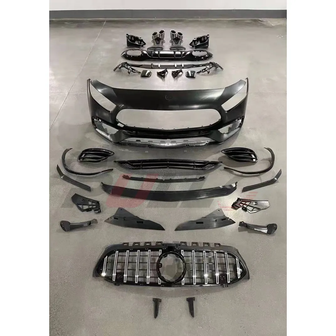 

STLFCar Bumpers AUTO GRILLES for Benzs a Class W177 Change to A45 Include Front Bumper Rear Bumper Grille