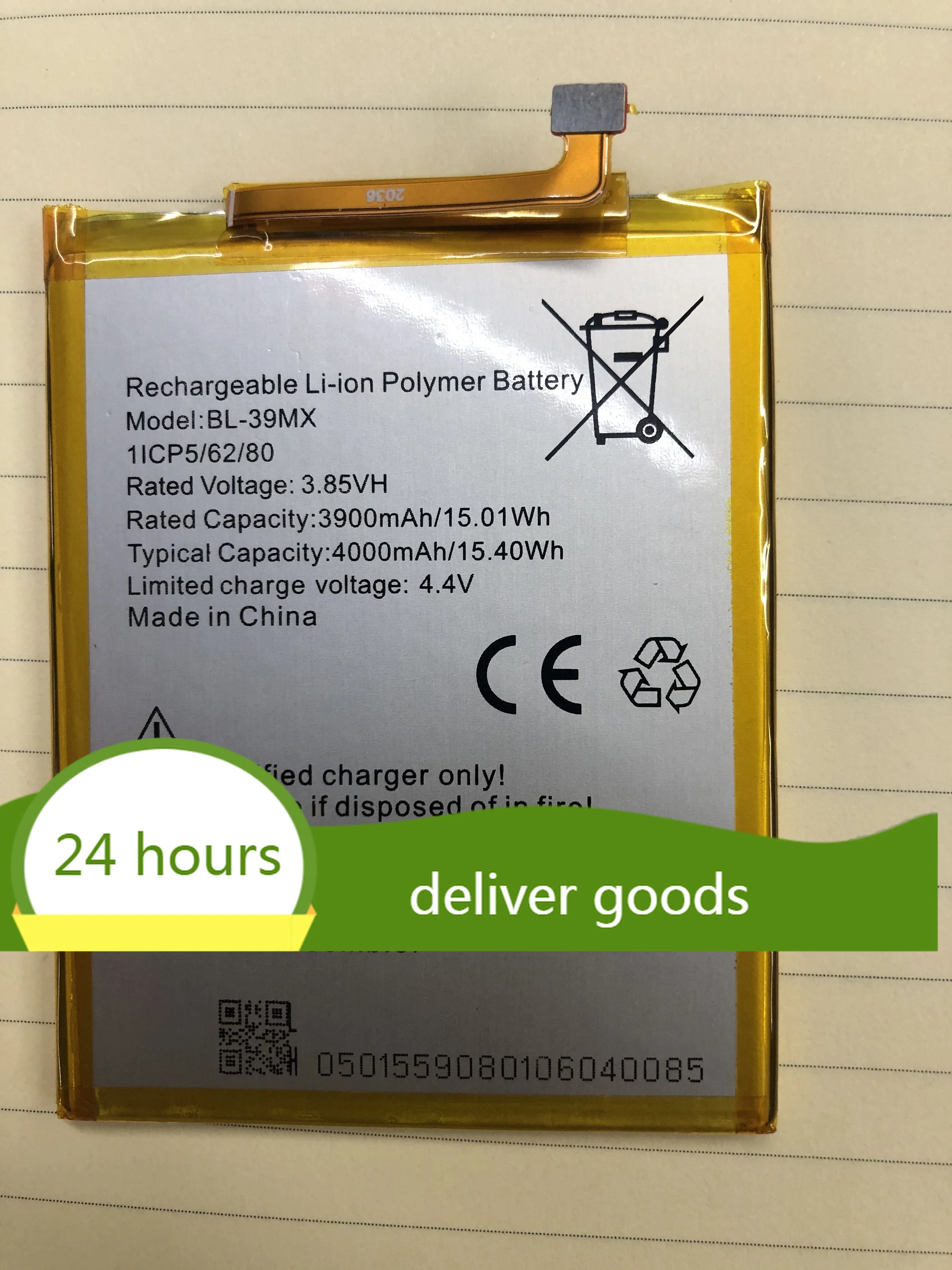 New 4000mAh BL-39MX Battery for  lnfinix S5 pro Cell Phone