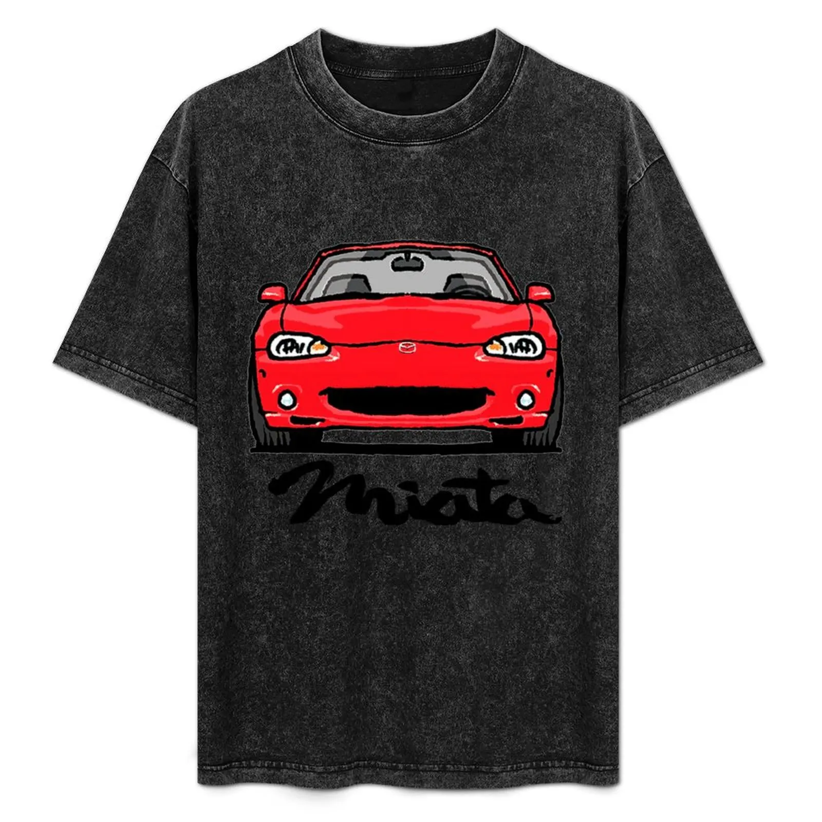 

MX5 Miata NB - NB1 Red T-Shirt Comfortable Basic Crew Neck Tee
