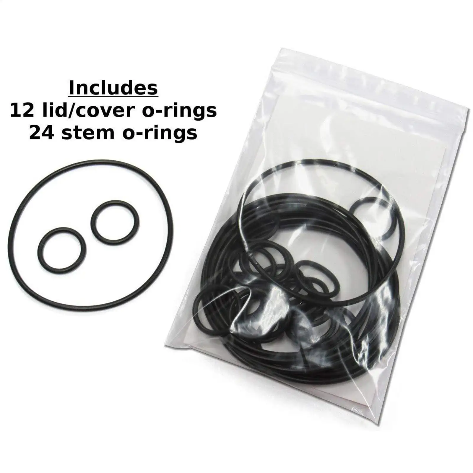 O Ring Assortment Kit Precise Repair Replacement 36 Pieces Precise Rubber O Ring For Pool Filtration Commercial Residential
