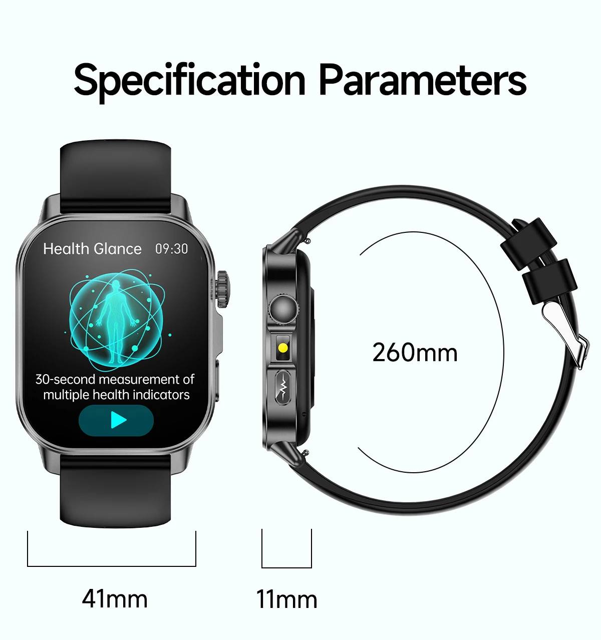 2026 Neue EKG+PPG Gesundheits-Diagnose Smartwatch für Männer Körperanalyse Blutdruck Lipid Harnsäure Frauen-Gesundheits-Tracker Smartwatch – Detail 30