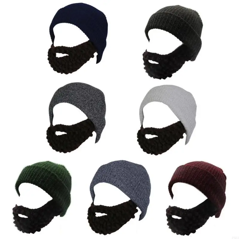 

P88A Elastic Windproof Beard Hat Balaclava Full Face Cover Hat for Adult Teen Cosplay