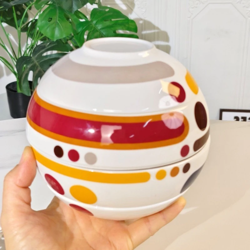 Spherical creative tableware set, high-value light luxury household dishes