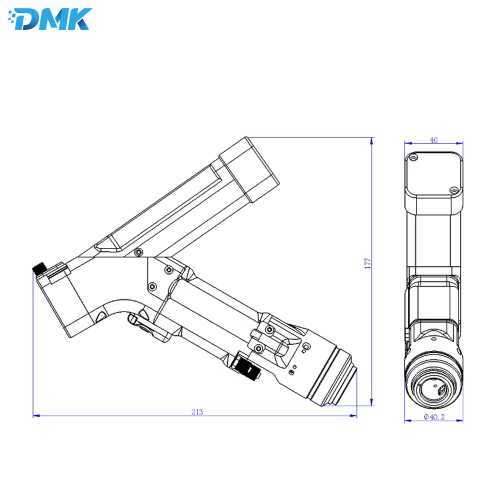 WSX ND18Q Handheld Laser Cleaning Gun Original 1500W Non-contact Clean head For Fiber Laser Cleaning Machine