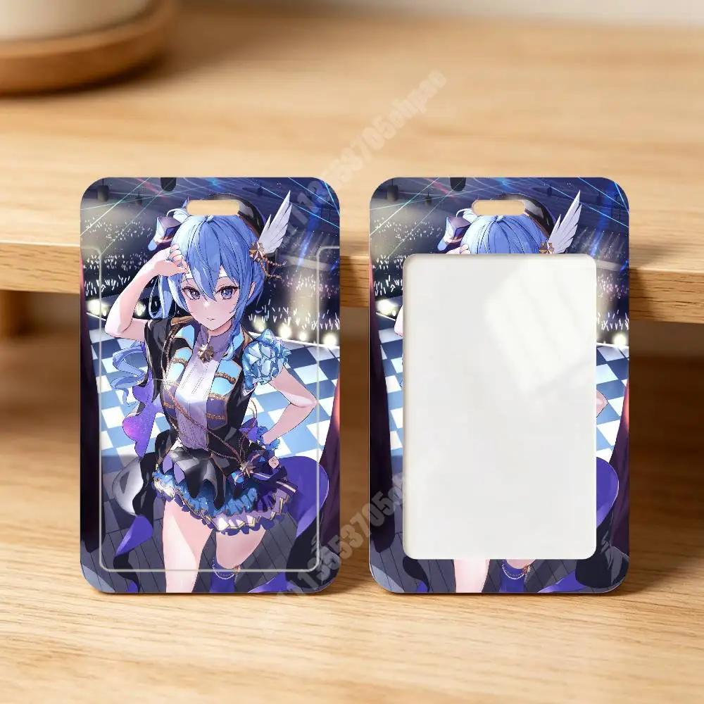 Hololive Hoshimachi Suisei Virtual Singer Plastic Card Holder Staff ID Card Clear Transparent Campus Access Name Tag