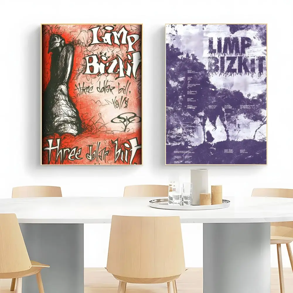 Aggressive Nu Metal Band L-Limp Bizkit Poster Wall Art Print Decorative Mural Home Decor Gift Unframed