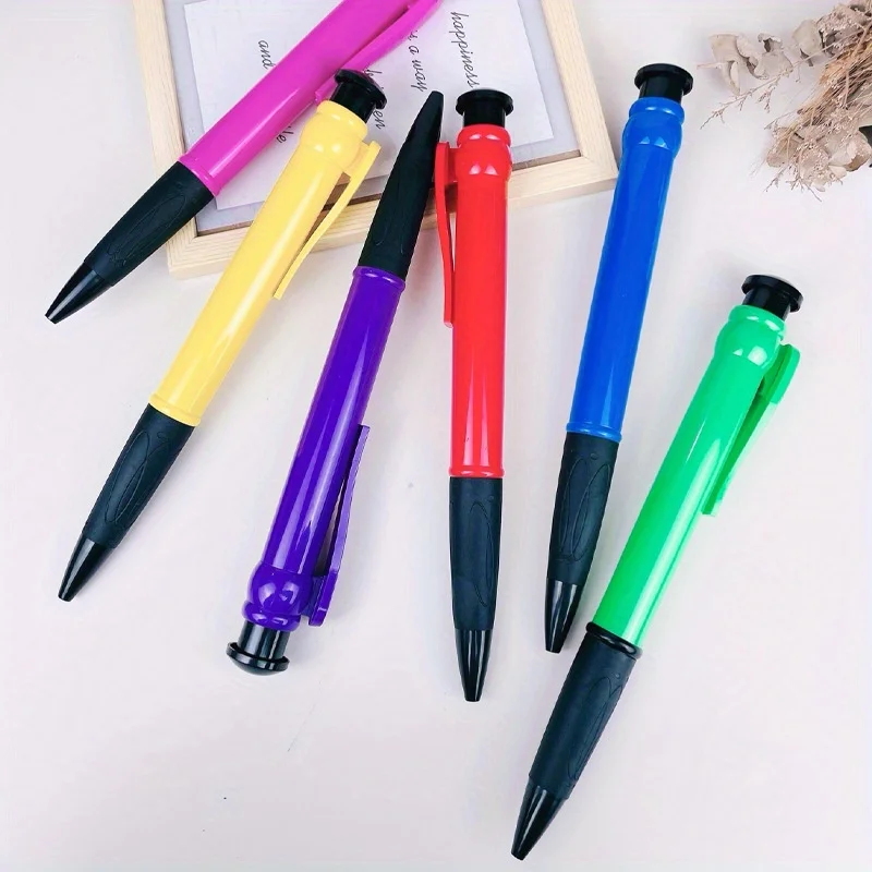 1 قطعة أقلام جامبو، قلم حبر جاف ضخم متعدد الألوان مقاس 11.22 بوصة، هدايا للحفلات لحفلات أعياد الميلاد، هدايا مكتبية لزملاء العمل